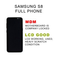   Samsung Galaxy S8 SM-G950U FOR LCD / PARTS ( MDM, used, HEAVY SCRATCHED condition)